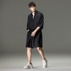 PINLI品立裁魂2024夏季新款暗黑宽松连体松短裤男纯色休闲套装潮BC242117164 商品缩略图4