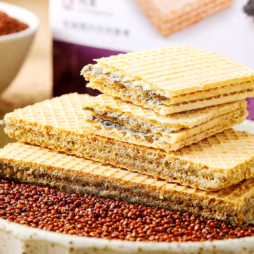 台湾藜麦豆奶威化饼干(坚果原味/坚果黑芝麻味) 160克（8小包） 豆奶酥 商品图3