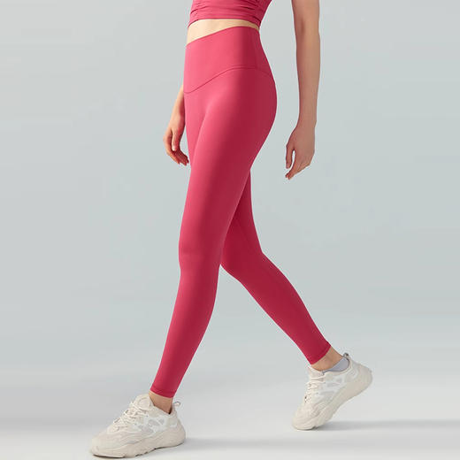 【限时秒】YOGACODE【火树银花系列】2024 裸感莱卡瑜伽裤女高腰无侧缝一片式健身裤DSP756 商品图3