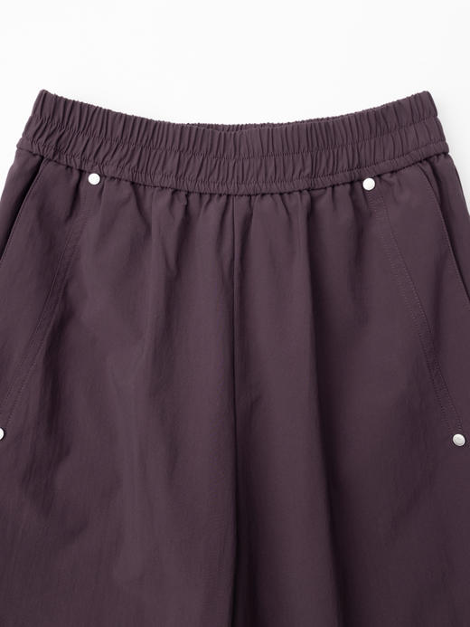 COCO ZONE “徒步裤”夏季新款纯色松紧腰休闲裤阔腿直筒裤CC1B0775 商品图4