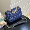 CHANEL 19bag 山羊皮 蓝金 小号 斜挎包 商品缩略图3