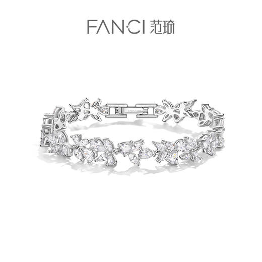 紫藤盛放满镶手链 Fanci范琦 紫藤花系列 925银饰轻奢生日礼物 下单赠精美礼盒 顺丰空运+运费险 商品图0