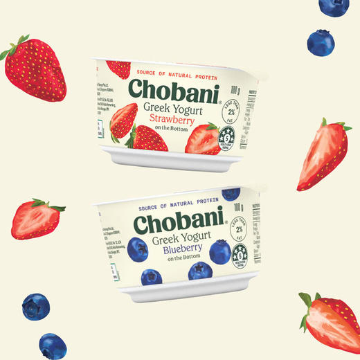MM 山姆 Chobani澳大利亚进口 希腊式风味发酵乳600g（草莓味100g*3+蓝莓味100g*3） 商品图2