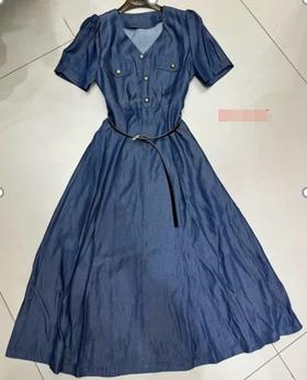 【门店同款】ENJOY夏季精致牛仔腰带连衣裙 158193287