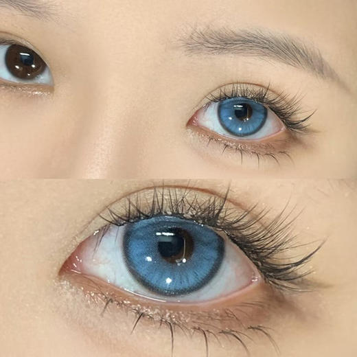 Ruby girl 海利亚蓝 月抛 两片 14.2mm 参考着色 13.6mm 基弧 8.5 含水 40% 新锐国货 商品图2