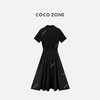 COCO ZONE "主角连衣裙”设计感短袖拼接连衣裙翻领简约长裙CC1B1486 商品缩略图1