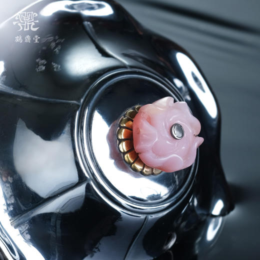 鹤鼎堂闻天系列绎思汤沸 錾刻莲花（黑色）（缺货） 商品图3