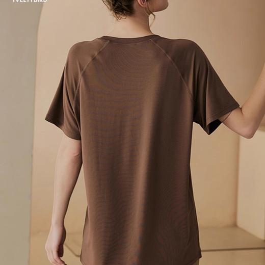 跃牌【周游世界系列】宽松运动短袖女 夏季长款遮肉健身瑜伽  TP0738 商品图3