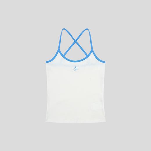 GOODBAI GB logo刺绣撞色针织交叉吊带背心 商品图3