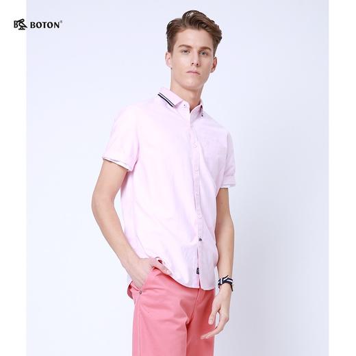 【第2件半价！尾货清仓不退换】波顿高端美式休闲polo领夏季薄款短袖衬衫男纯棉衬衣MS788217 商品图5