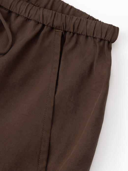 COCO ZONE 夏季抽绳松紧腰休闲裤复古百搭直筒裤CC1B1200 商品图5