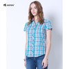 【第2件半价！尾货清仓不退换】波顿_Boton女士纯棉格子衬衫_撞色格纹修身显瘦短袖衬衫LS755217 商品缩略图1