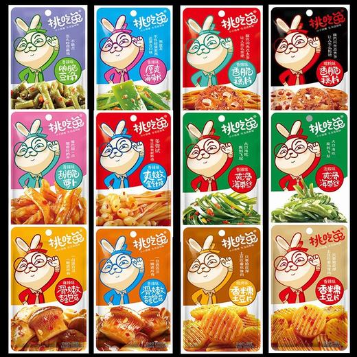 【开袋即食，下饭神器~】挑吃兔海带丝 金针菇 竹笋藕片 土豆片海带片 豆角 开袋即食 香辣挑吃兔-QQ 商品图1