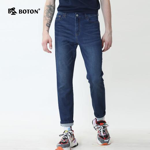 波顿春夏季薄款高端品牌男牛仔裤直筒裤潮流百搭九分裤子ME731220 商品图4