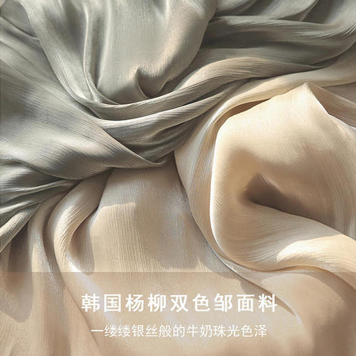 「6色可选！仙女流光蓬蓬裙子」新款半身裙女薄款百褶双层丝光蓬蓬裙 清新网纱韩版清新褶皱仙女裙 商品图2