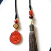 新款圆形帝王砂九宫牌流苏绕绳挂件/车挂01 饰品美物 商品缩略图0