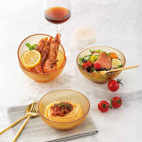 【小家电】VISIONS琥珀色餐具（晶莹系列）琥珀色餐具6件组（6个小碗） HF