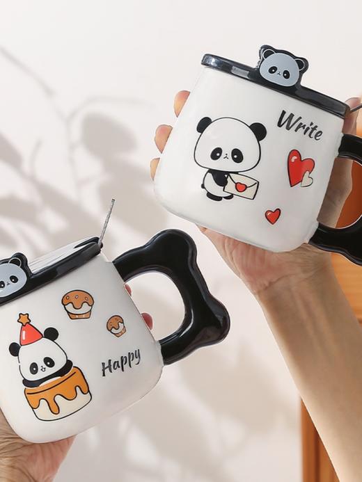 初世间 猫咪泡面碗/黑白桃心/大理石纹杯 商品图2