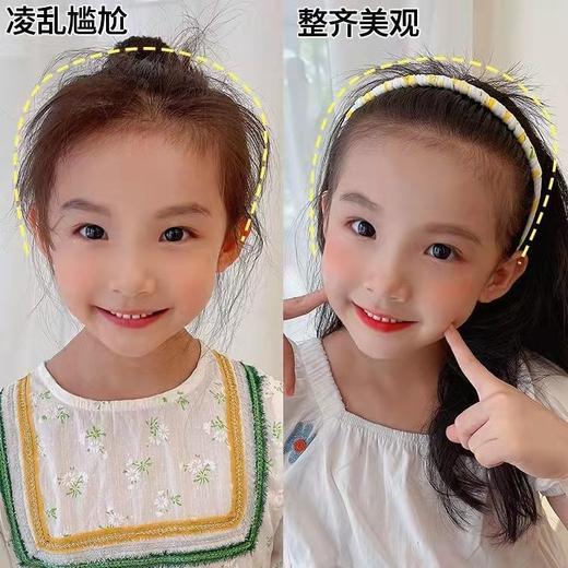 【儿童发箍简约，带齿防脱落~】碎花齿轮碎花发箍，压发防滑发饰，女童发卡，韩国公主头箍，可爱公主甜美不伤头，头箍头饰-QQ 商品图2