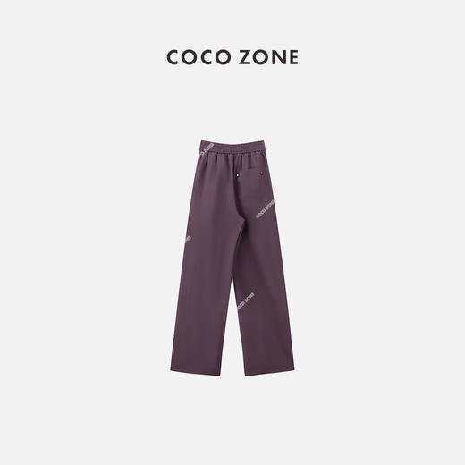 COCO ZONE “徒步裤”夏季新款纯色松紧腰休闲裤阔腿直筒裤CC1B0775 商品图1
