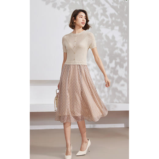 乔万尼假两件拼接连衣裙夏季新款EM2E921 商品图1