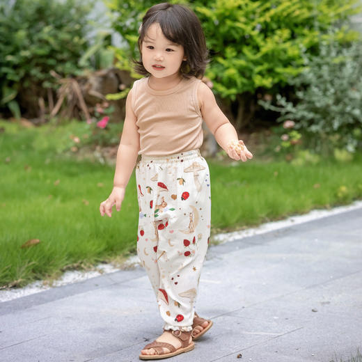 【云优选】防蚊裤背心 | BabyStormi防蚊裤儿童裤子竹棉纱布夏轻薄纯棉背心女宝双层纱透气（周六日不发货） 商品图6