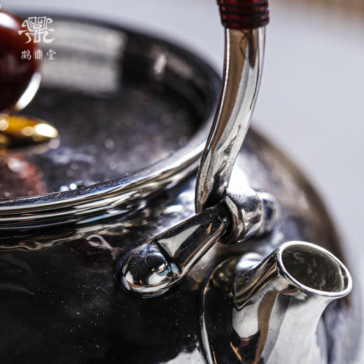 鹤鼎堂闻天系列鹿鸣汤沸锤目纹大槌目（银色）（缺货） 商品图1