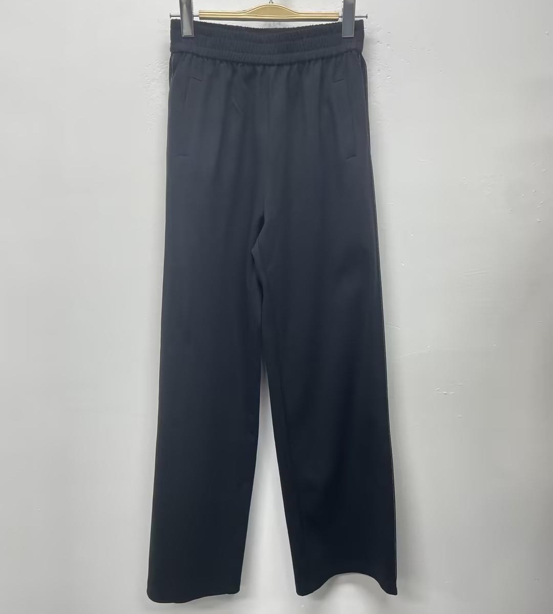 仓发25WS基础百搭梭织阔腿裤40213（黑） 春季 405141032105