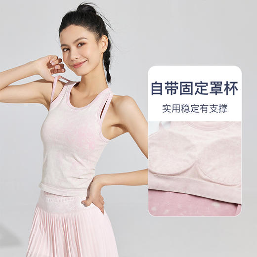 Leorrey/乐拉自带打底裤水洗牛仔时尚透气夏季跑步户外运动百褶裙 商品图1