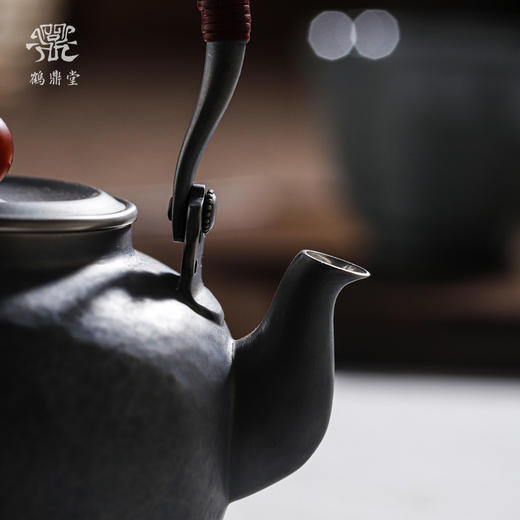 鹤鼎堂闻天系列望月急须锤目纹（灰青）（缺货） 商品图2