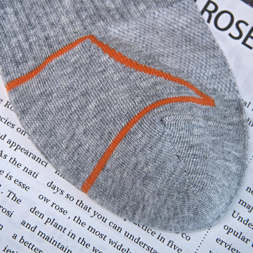 2双男士运动船袜无骨精梳棉袜【2411308】 商品图2