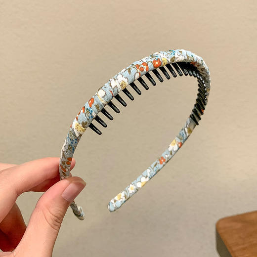 【儿童发箍简约，带齿防脱落~】碎花齿轮碎花发箍，压发防滑发饰，女童发卡，韩国公主头箍，可爱公主甜美不伤头，头箍头饰-QQ 商品图12