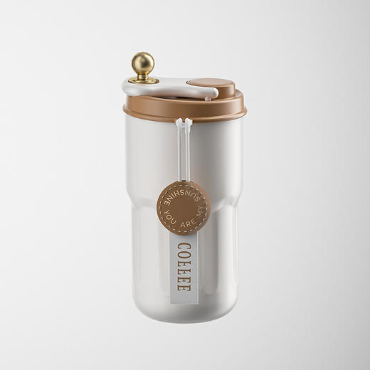 【高颜值轻奢香奈咖啡杯】316不锈钢显温随行水杯 商品图9