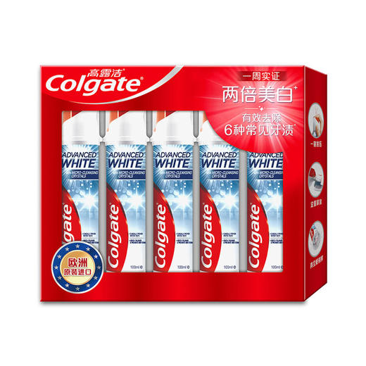 MM 山姆 高露洁 进口 焕白臻效牙膏（直立按压式）100ml*5 商品图0