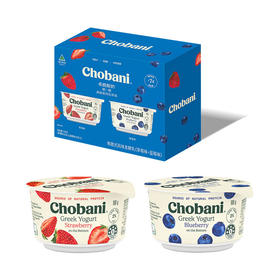 MM 山姆 Chobani澳大利亚进口 希腊式风味发酵乳600g（草莓味100g*3+蓝莓味100g*3）