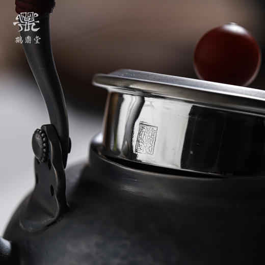 鹤鼎堂闻天系列望月急须锤目纹（灰青）（缺货） 商品图4