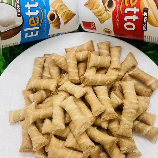 白俄罗斯维特巴牌杯装迷你蛋卷椰奶味100g 商品图1