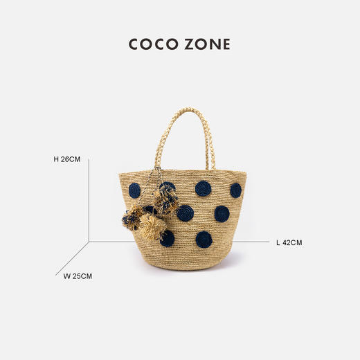 COCO ZONE 2024通勤百搭波点单肩包法式设计感手提包CC1B1012 商品图1