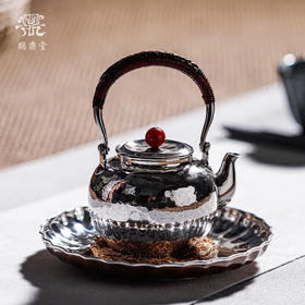 鹤鼎堂闻天系列望月急须锤目纹（银色）（缺货）