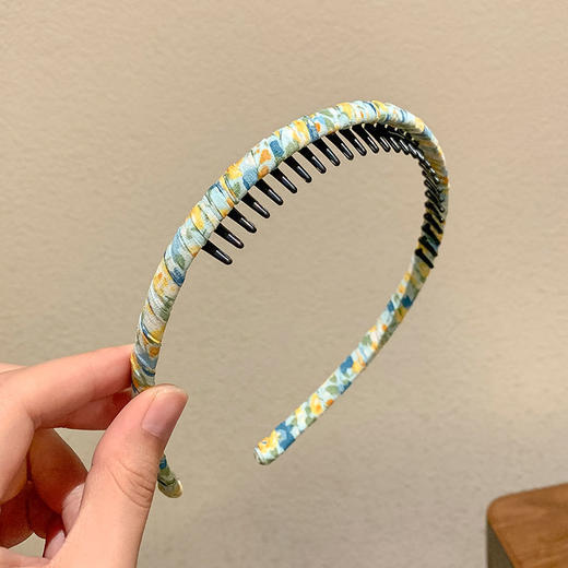 【儿童发箍简约，带齿防脱落~】碎花齿轮碎花发箍，压发防滑发饰，女童发卡，韩国公主头箍，可爱公主甜美不伤头，头箍头饰-QQ 商品图9