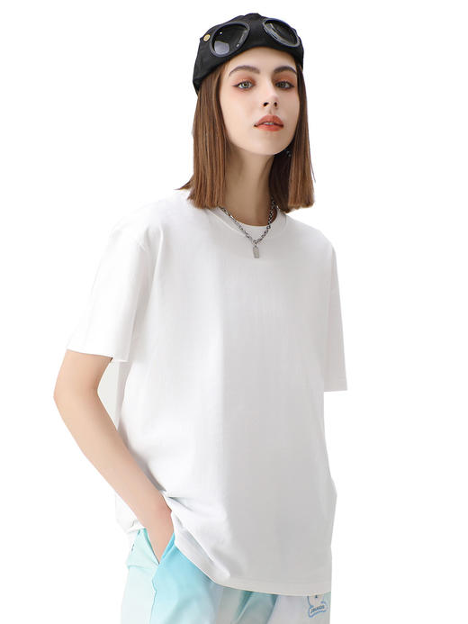 「买一送一 情侣同款」新款潮牌纯色精梳棉T恤 38种颜色任意挑选 宽松版型 休闲百搭！ 商品图3