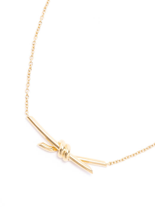 COCO ZONE 时尚设计高级感简约金色项链CC2B0934 商品图1