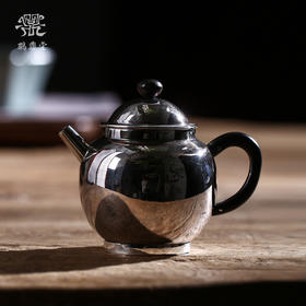 鹤鼎堂闻天系列吉日茶人款急须镜面（银色）（缺货）