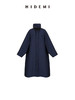 HIDEMI拼皮立领极简大廓型长款棉服 商品缩略图11