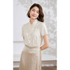 乔万尼真丝衬衫19mm法式荷叶边设计桑蚕丝上衣EM2C815 商品缩略图2