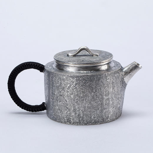 国春银饰丨复古汉瓦银壶 一片银工艺 手工制作 锤纹肌理 约230ml 附检测证书、礼盒 商品图9