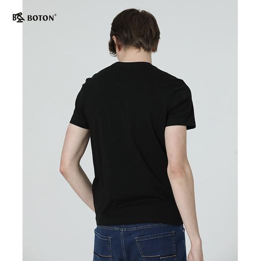 【第2件半价！尾货清仓不退换】波顿夏季短袖T恤男圆领印花体恤修身MT632219 商品图3