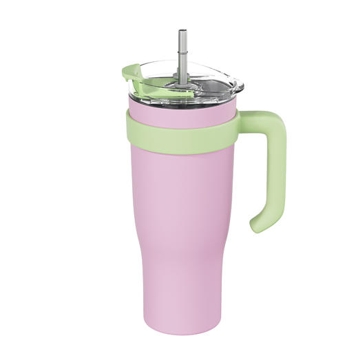 【手柄汽车杯】不锈钢大容量真空保温把手吸管杯 冰霸杯 方便携带 随时随地补充水分 商品图3