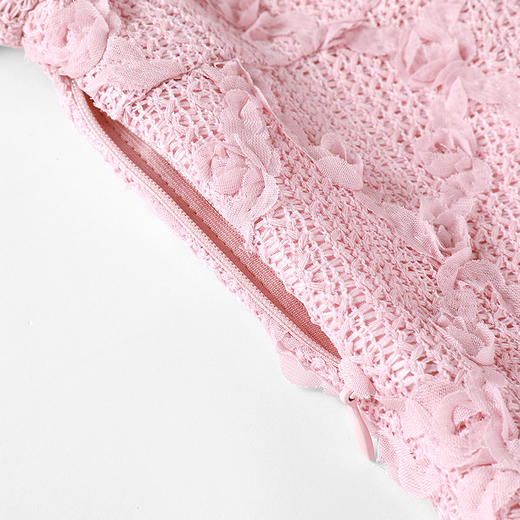 奢姿大码女装2025夏季气质V领连衣裙胖妹妹假口袋小香风时尚裙子9942860102 商品图2