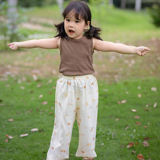 【云优选】防蚊裤背心 | BabyStormi防蚊裤儿童裤子竹棉纱布夏轻薄纯棉背心女宝双层纱透气（周六日不发货） 商品图5